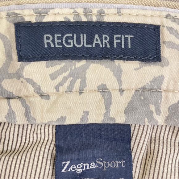 Zegna Sport Men's Casual Beige Pants Trousers - Waist Size 34 - Picture 9 of 13